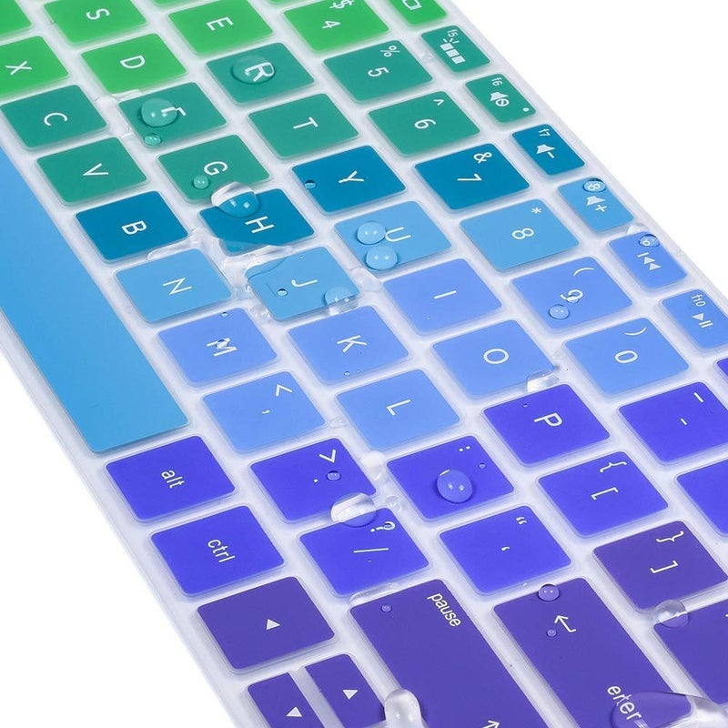 imComor Keyboard Cover for HP Laptop 15-db/da 15-dw 15-dy 15-ef 15-bs/bw 15t 15z 15.6" 15-dy5033dx 15-dy5073dx dy2073dx dy2702dx 15-dy2792wm 15-dw0083wm 15-ef1023dx ef2126wm ef2099nr, 17-by/bs/bw Skin,Rainbow - Image 3